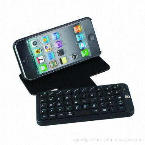 Bluetooth Keyboard, Made of PC Material, Protective Case Slid for iPhone 4/4S/5/5C/5S
